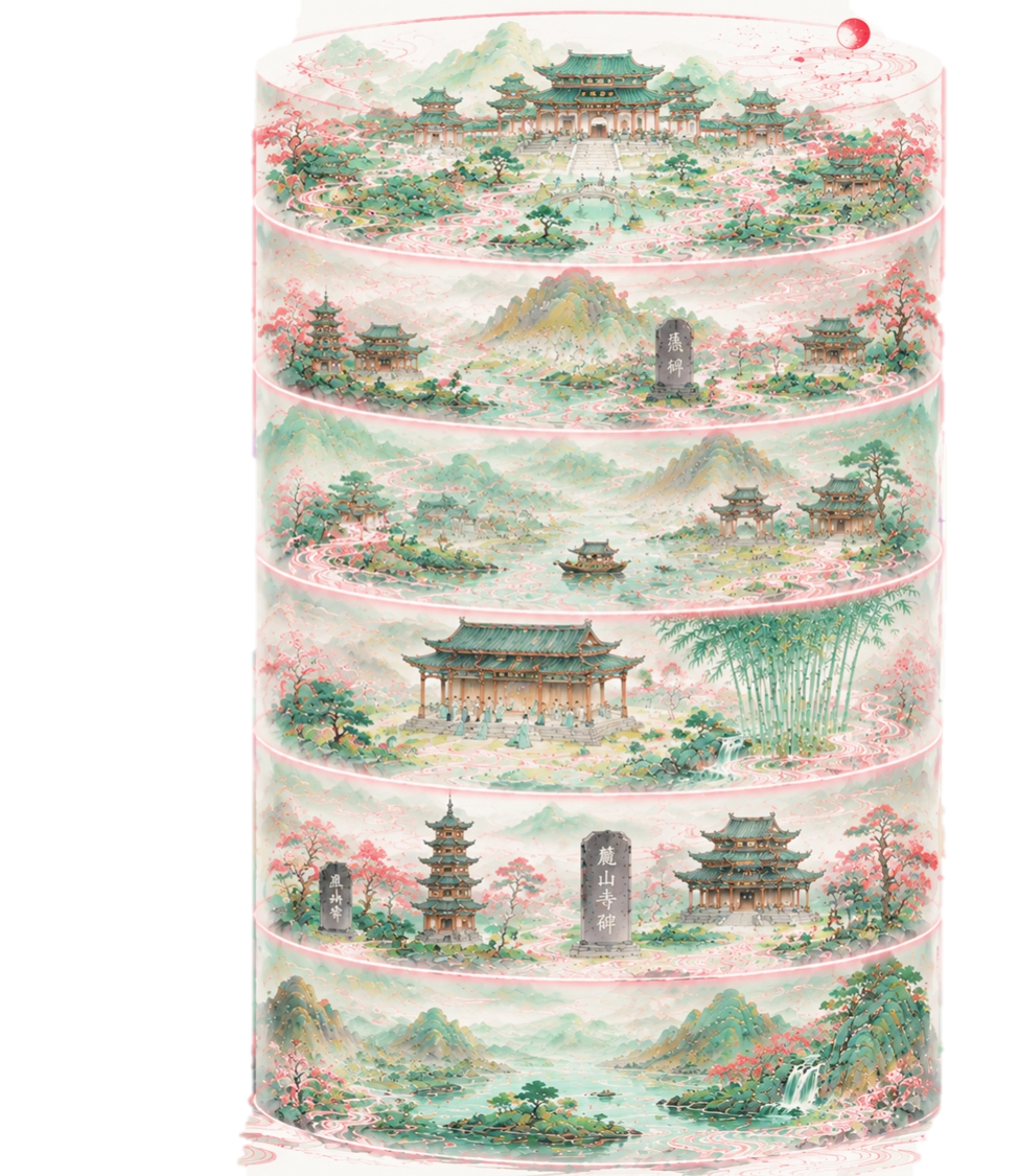岳麓山文化地层叠层示意